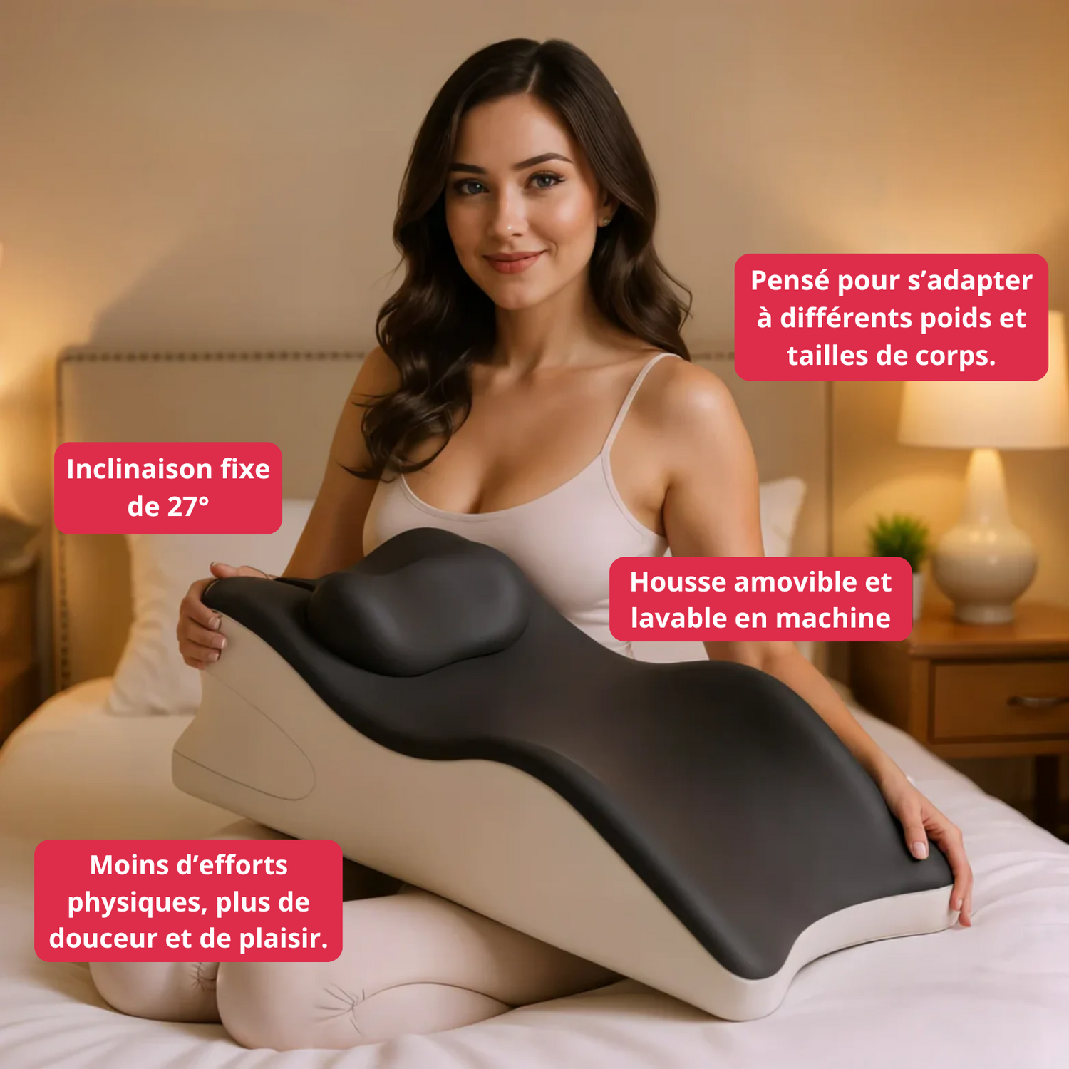 Coussin Intime ergonomique pour une position parfaite