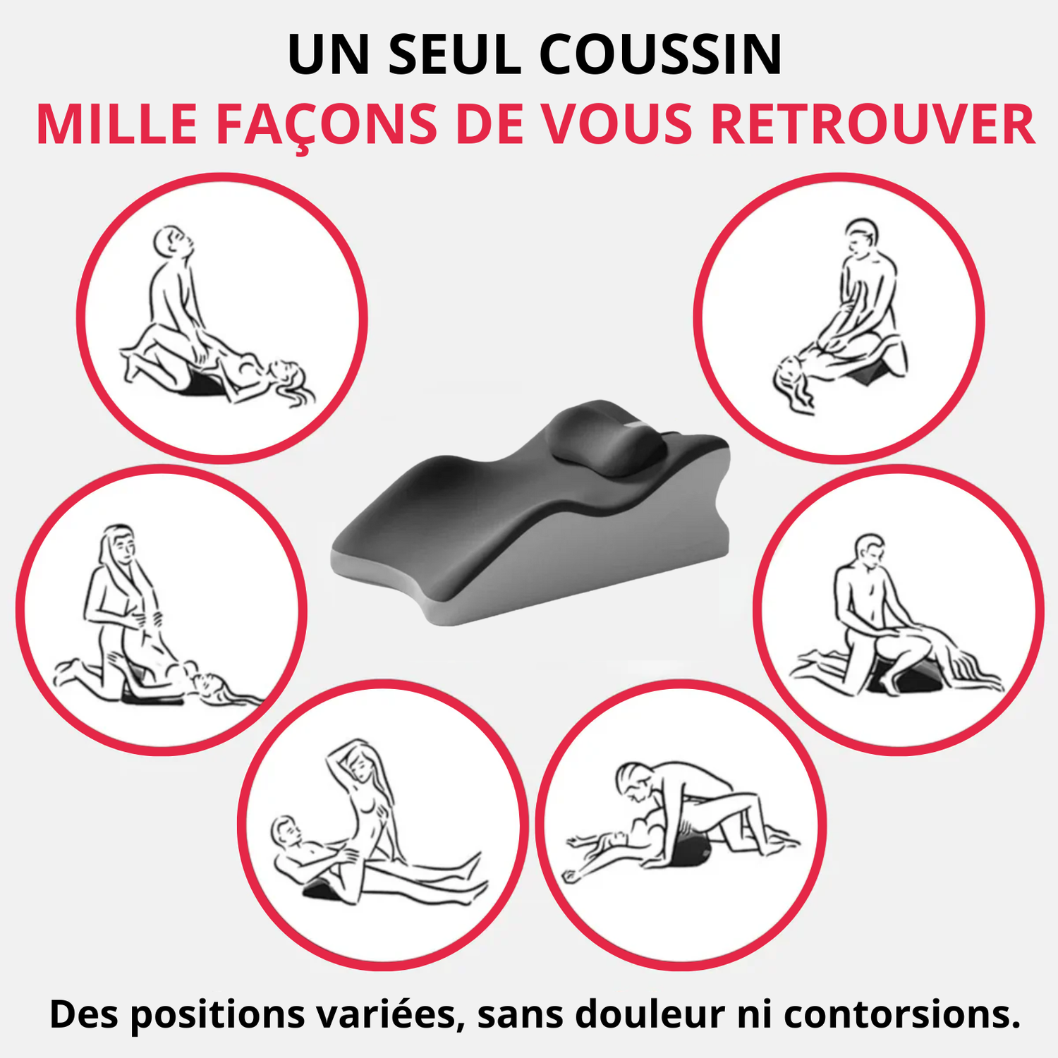 Coussin Intime ergonomique pour une position parfaite
